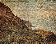 Georges Seurat The Landscape of Port en bessin Spain oil painting artist